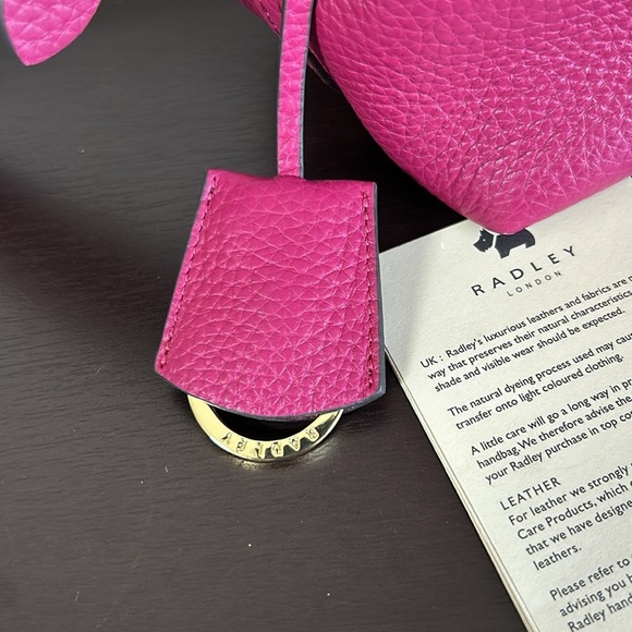 RADLEY London Dukes Place Medium Compartment Pink Leather Crossbody Bag NEW - Picture 7 of 16